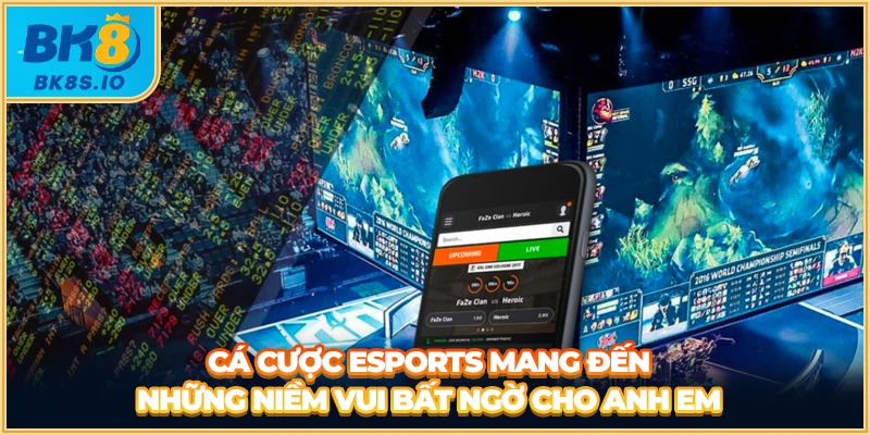 Cá cược Esports mang đến những niềm vui bất ngờ cho anh em
